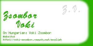 zsombor voki business card